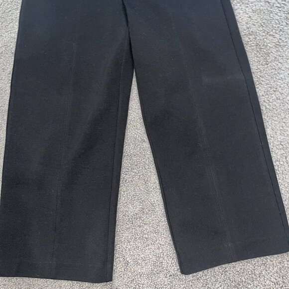 RALPH LAUREN CHAPS WIDE LEG CROPPED PULL-ON STRETCH KNIT PANTS TROUSERS Womens S - Picture 3 of 13
